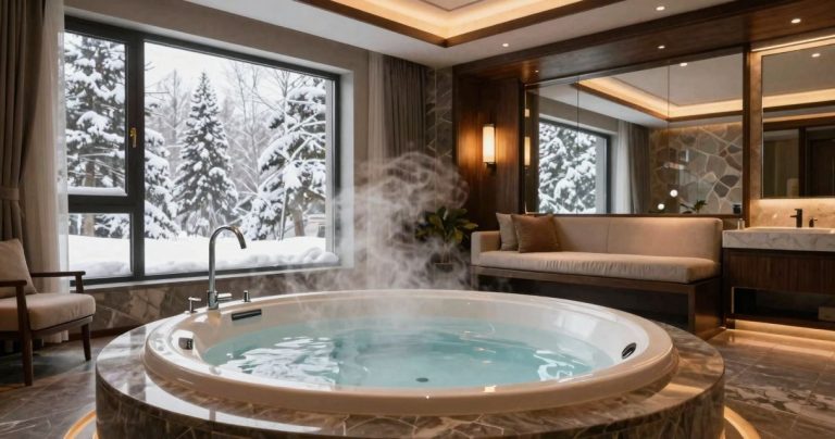 Jacuzzi intérieur ou extérieur en love room : lequel choisir selon la saison