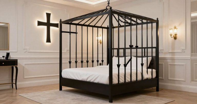 Mobilier BDSM : choisir entre croix, cage et lit à points d’ancrage