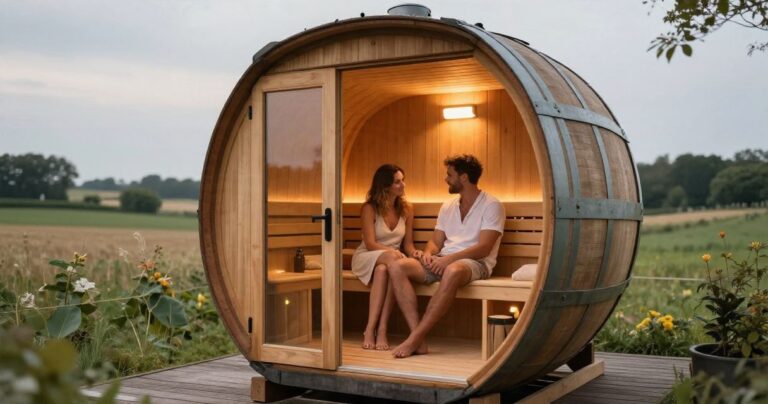 Sauna tonneau extérieur : avantages et contraintes à connaître